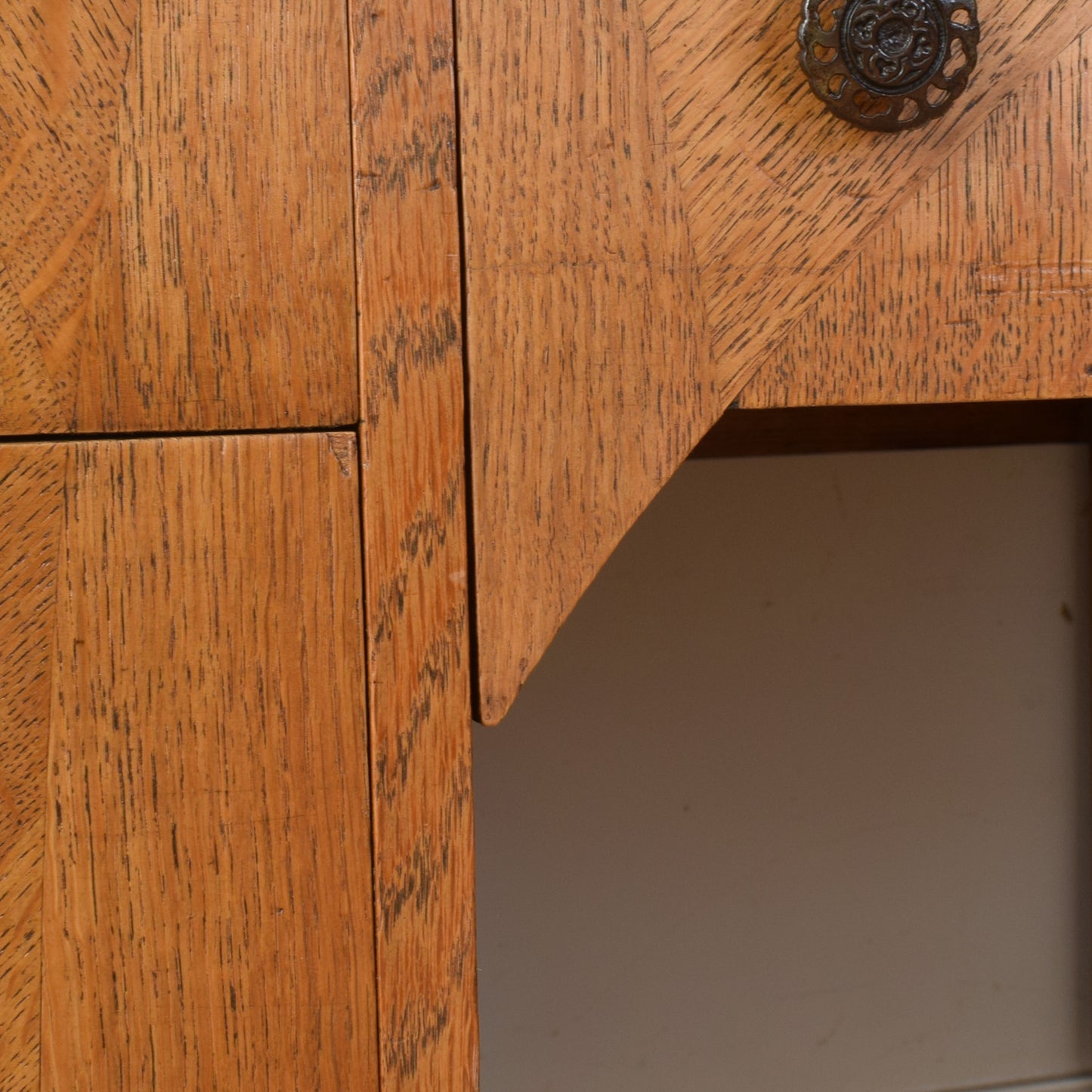Oak Captain's Desk And Chair