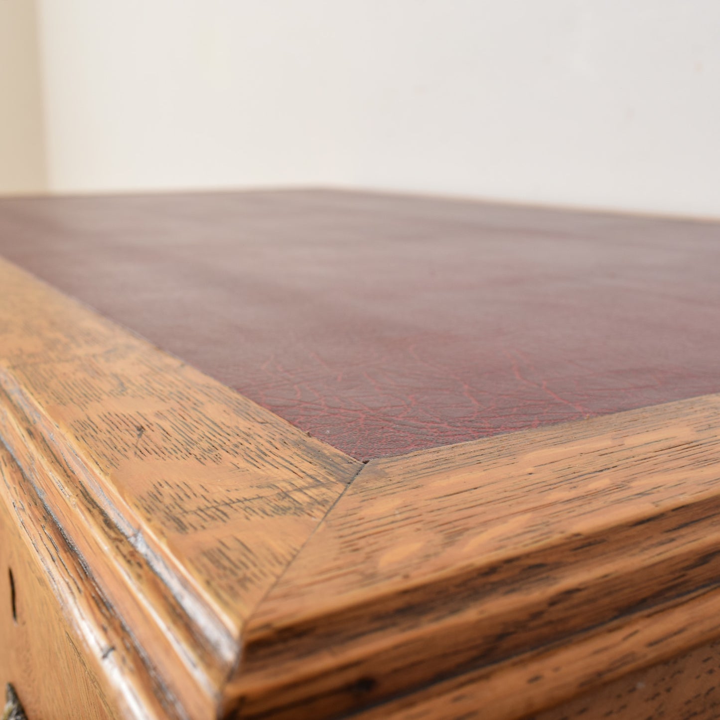 Oak Captain's Desk And Chair