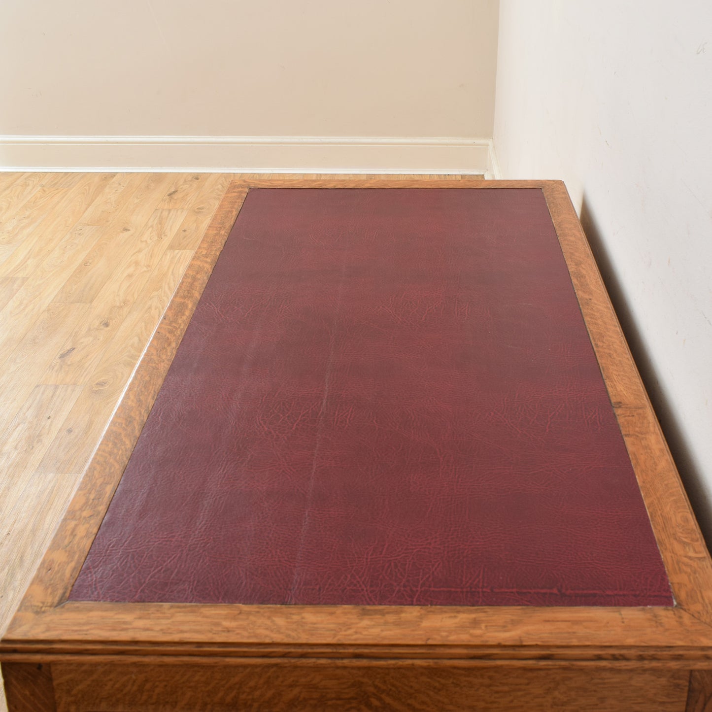 Oak Captain's Desk And Chair