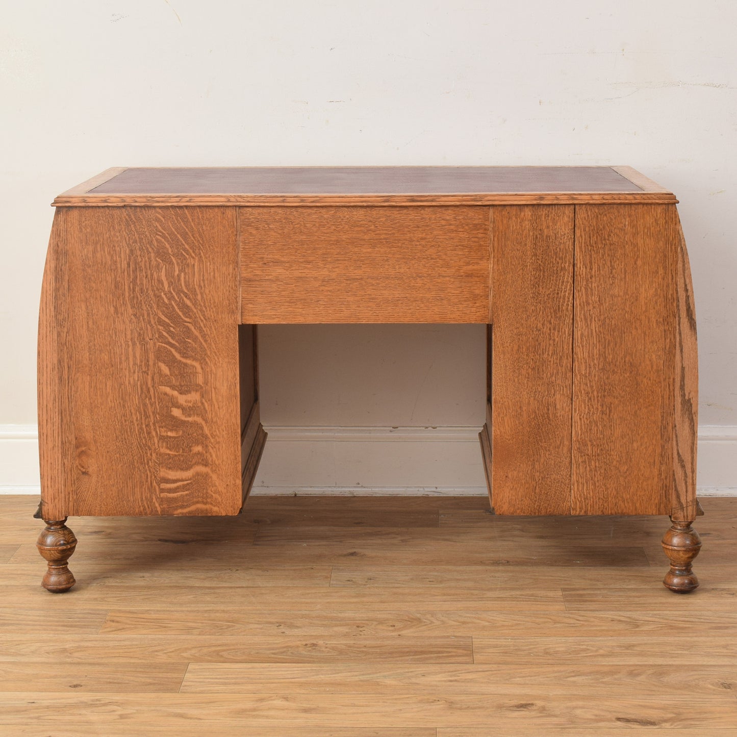 Oak Captain's Desk And Chair