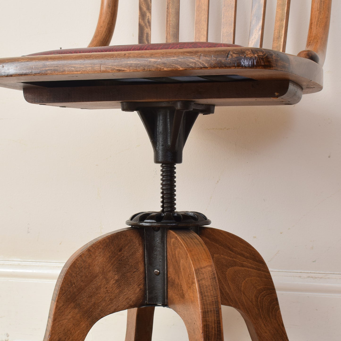 Oak Captain's Desk And Chair