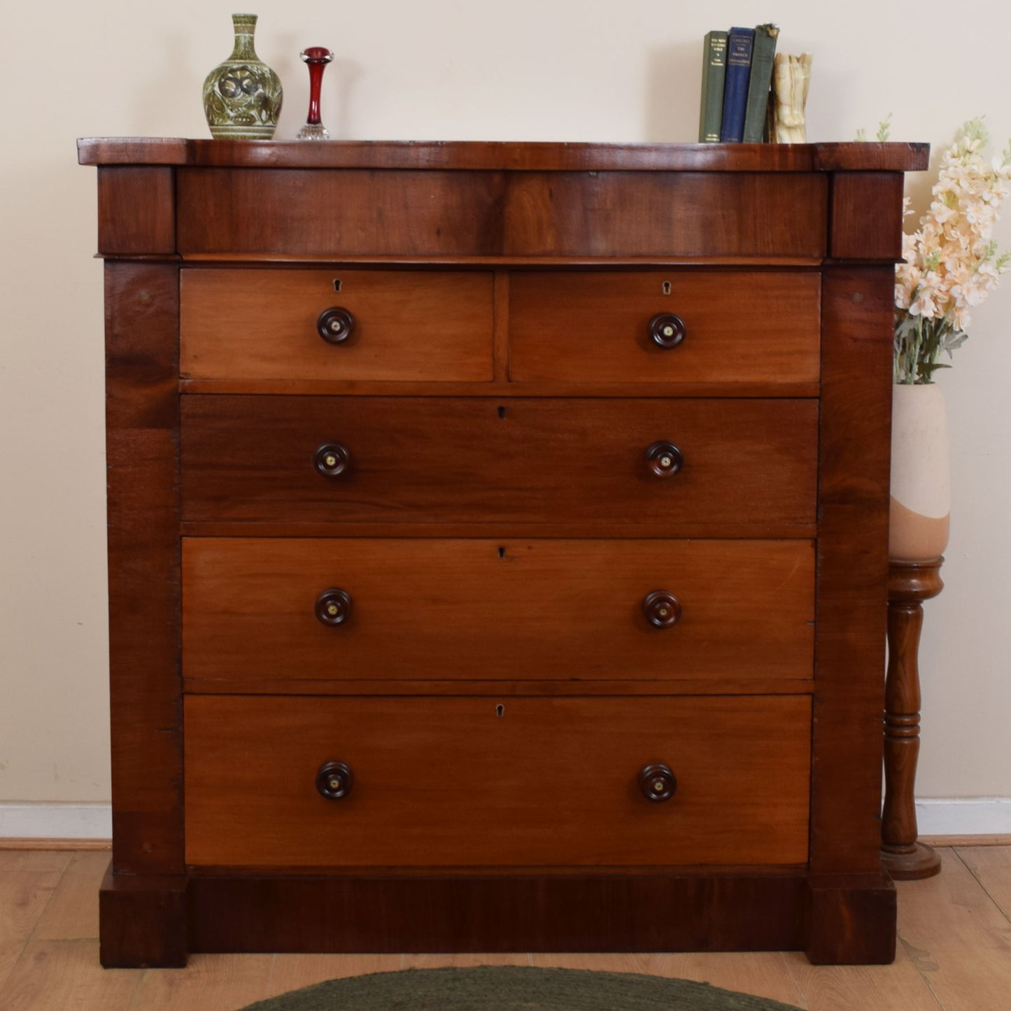 Mahogany Victorian Chest Of Drawers