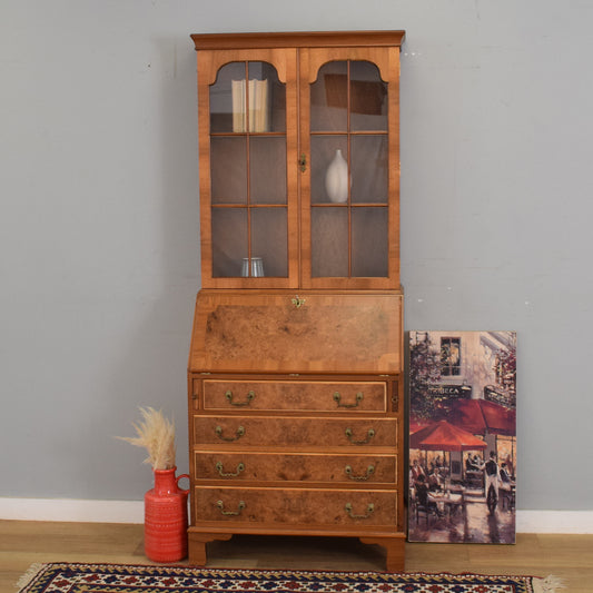 Restored Mahogany Bureau Bookcase