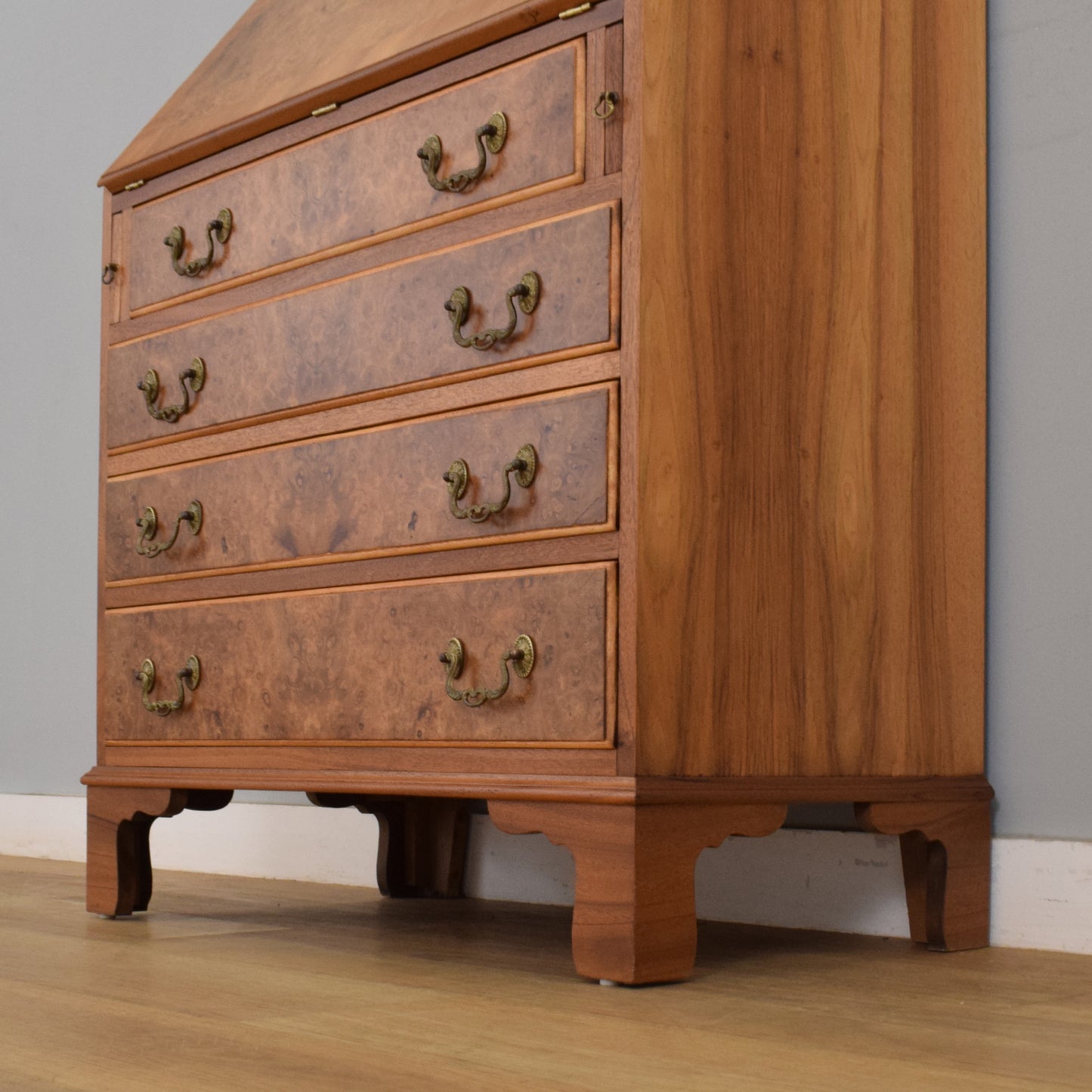 Restored Mahogany Bureau Bookcase