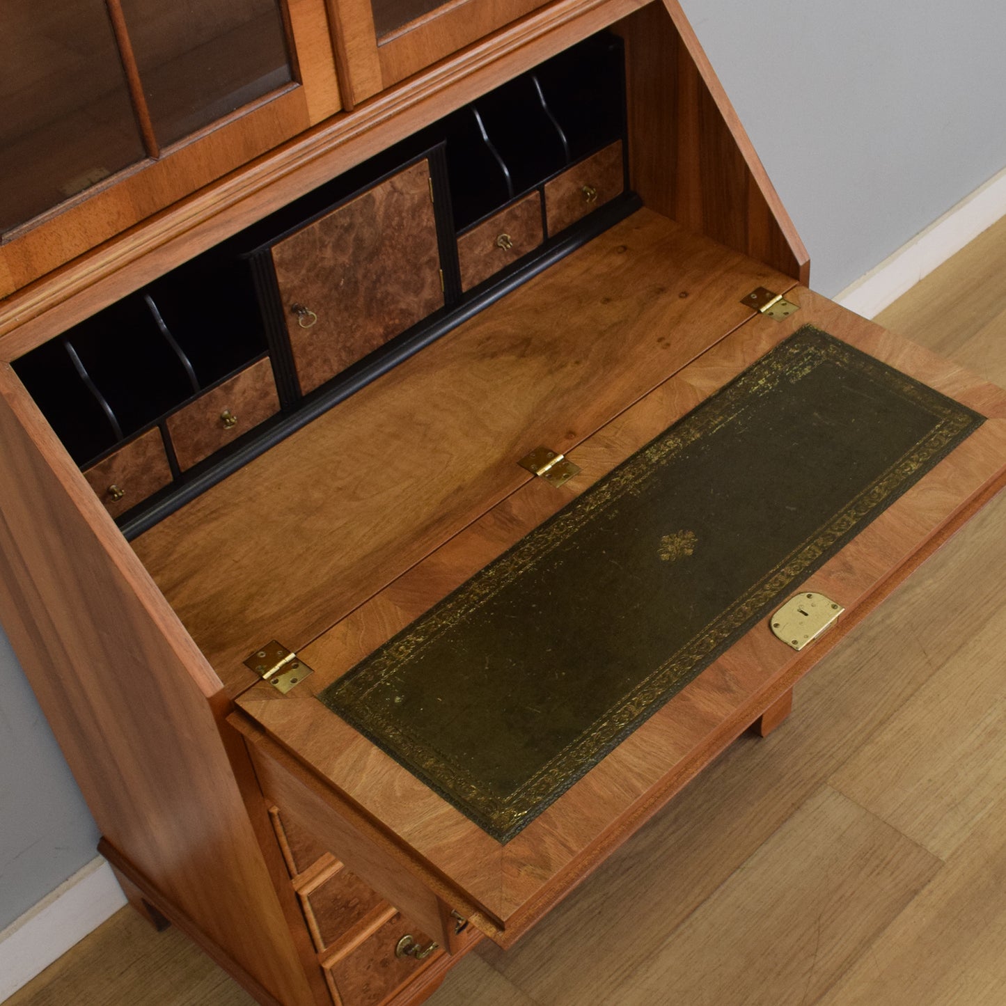 Restored Mahogany Bureau Bookcase