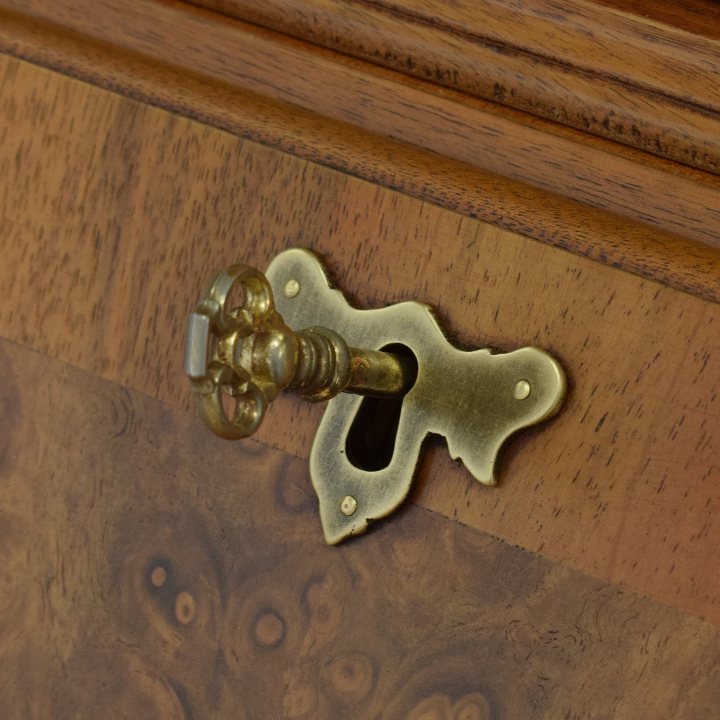 Restored Mahogany Bureau Bookcase