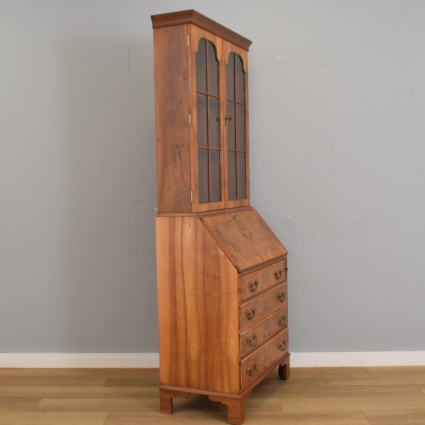 Restored Mahogany Bureau Bookcase