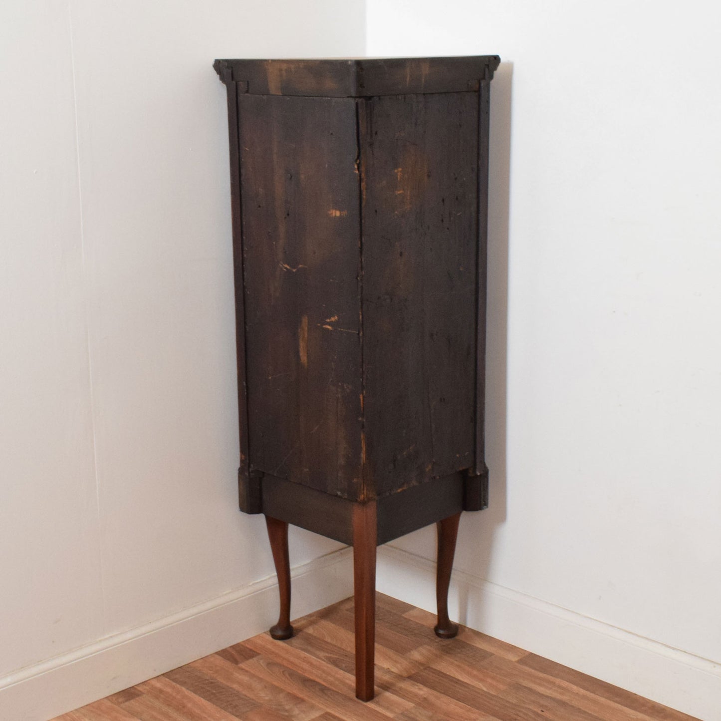 Rustic Mahogany Corner Cabinet