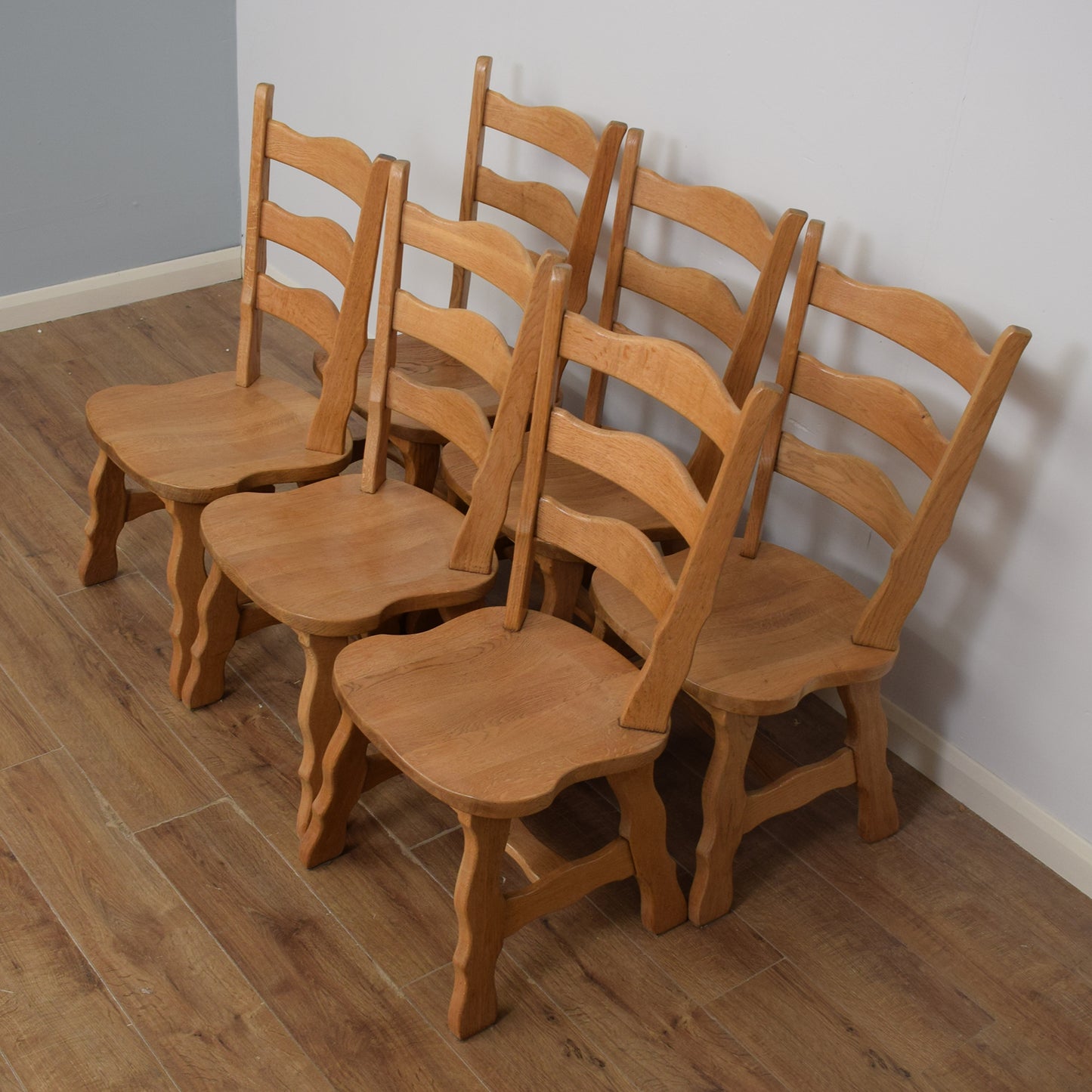 Oak Table & Six Chairs