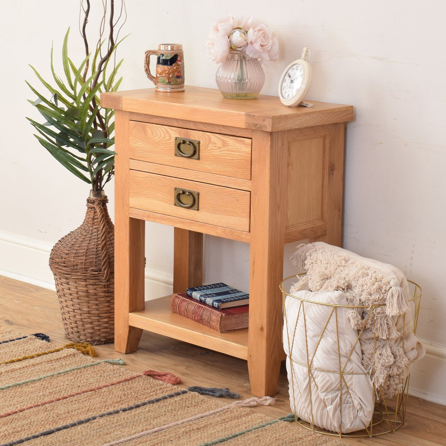 Modern Oak Console Table