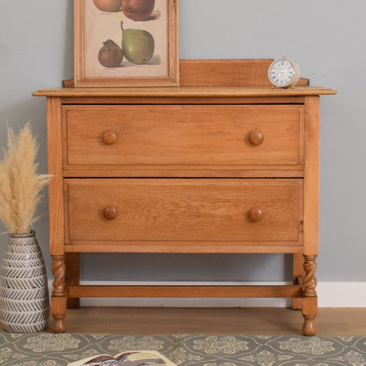 Small Solid Oak Chest of Drawers