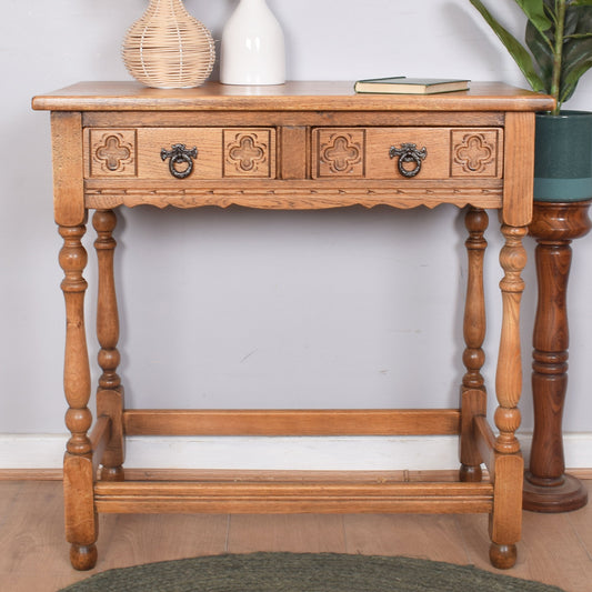 Oak Console Table