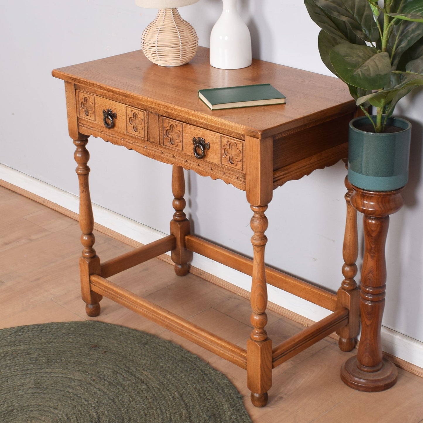 Oak Console Table