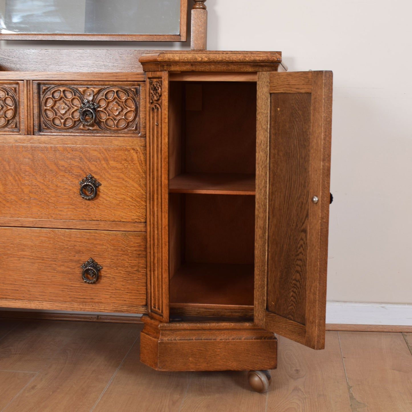 Vintage Oak Dressing Table