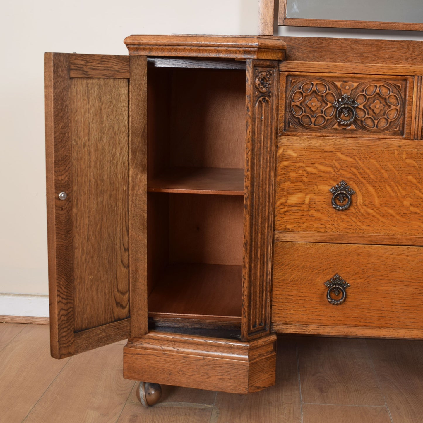 Vintage Oak Dressing Table