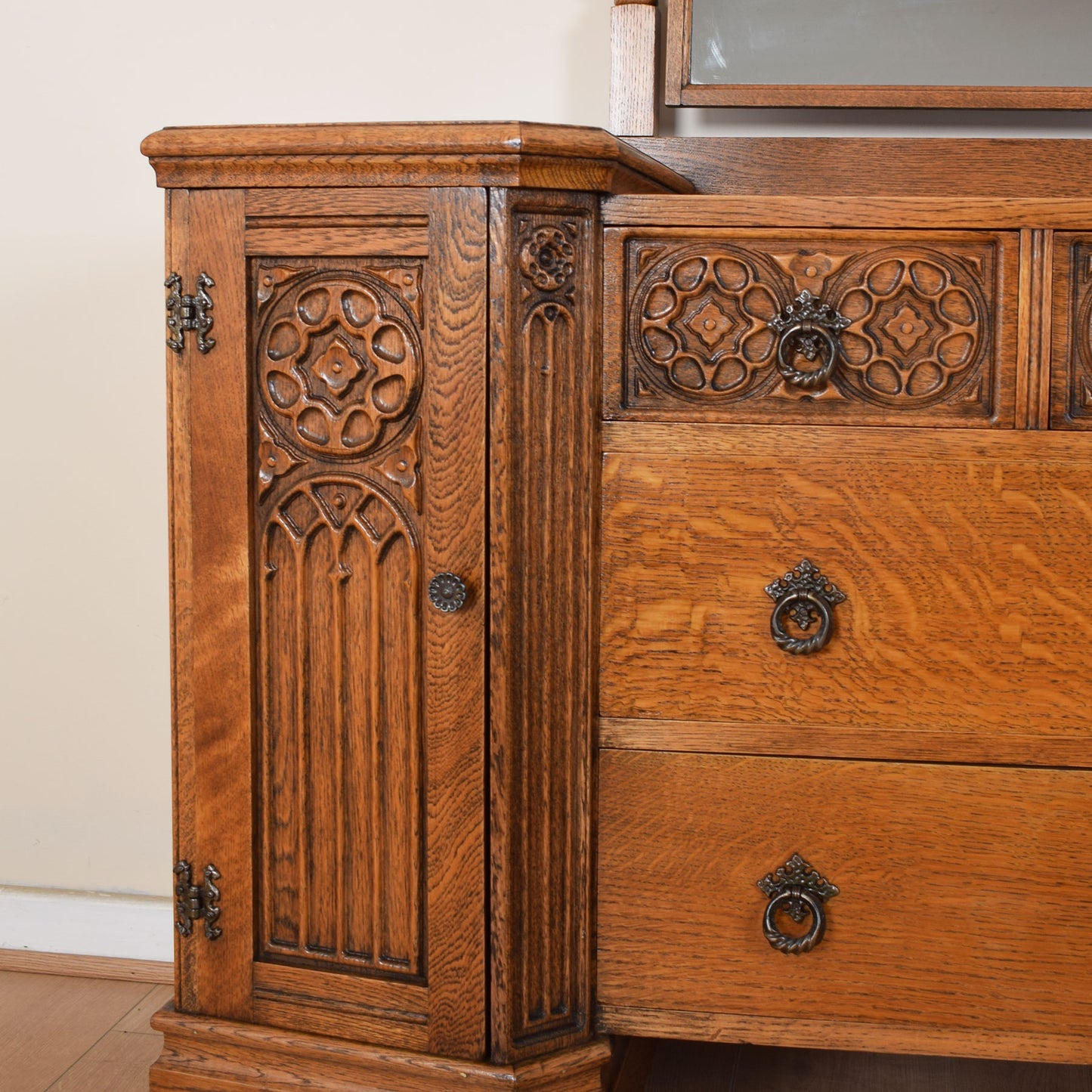 Vintage Oak Dressing Table