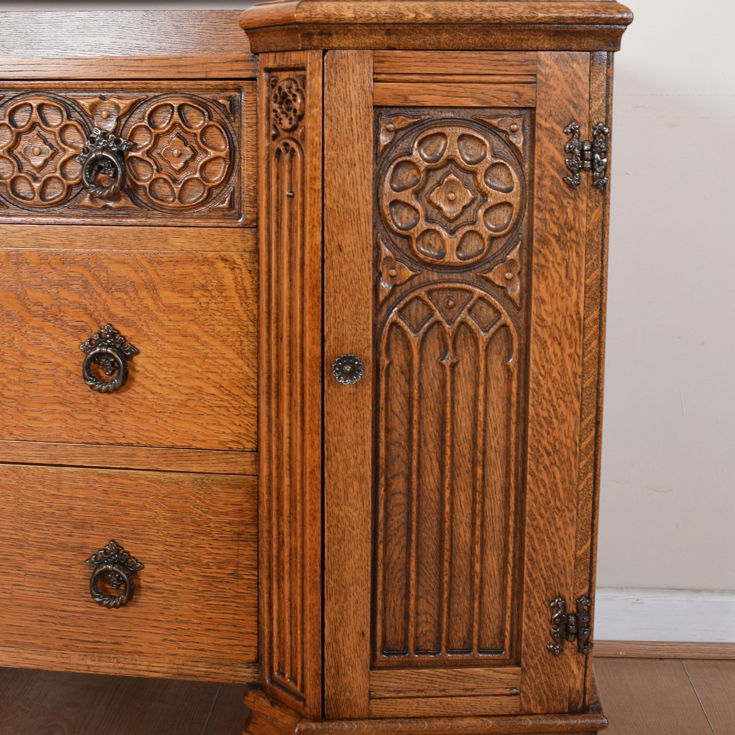 Vintage Oak Dressing Table