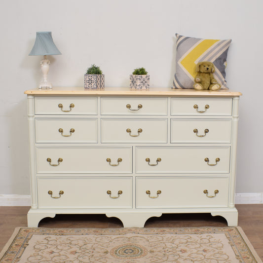 Painted Pine Chest of Drawers