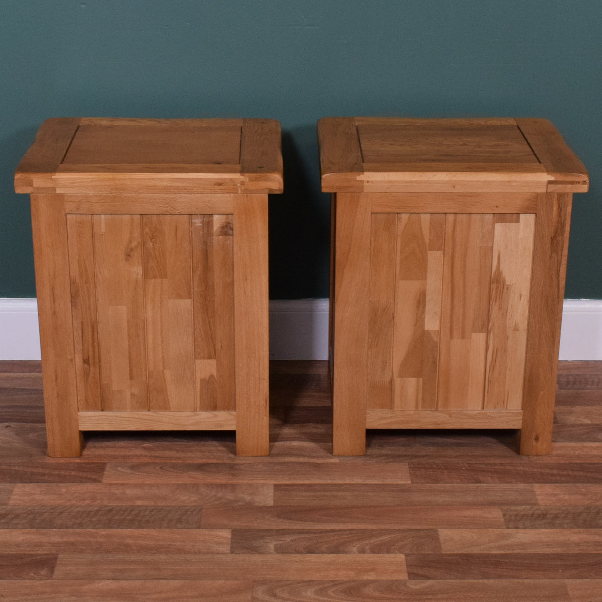 Pair of Oak Bedsides