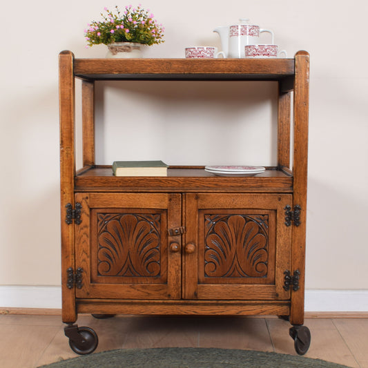 Jaycee Serving Trolley with Cupboard