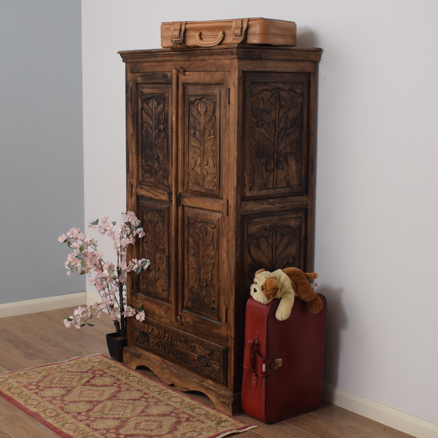 Carved Mango Wardrobe