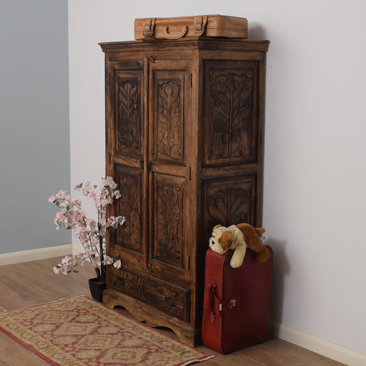 Carved Mango Wardrobe