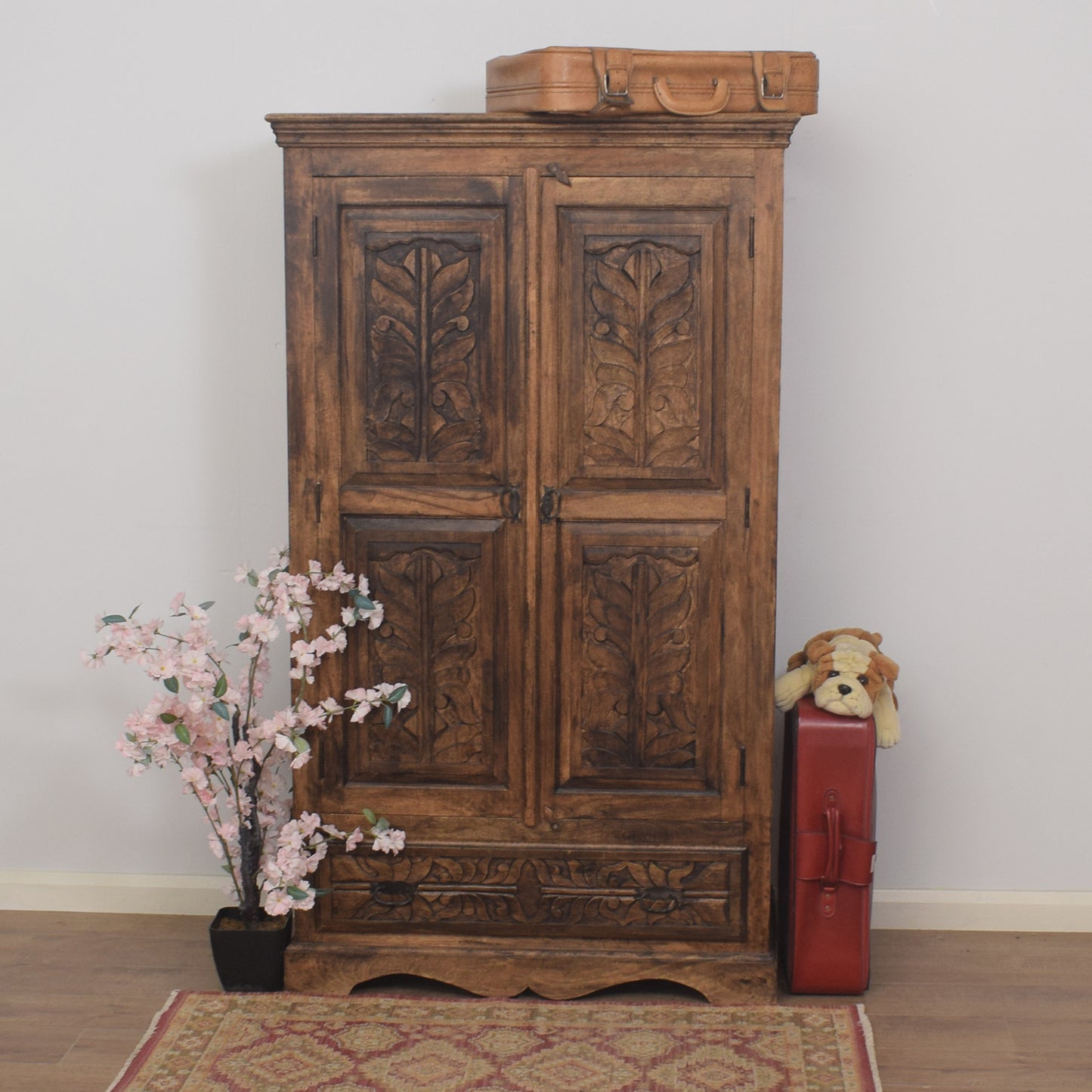 Carved Mango Wardrobe