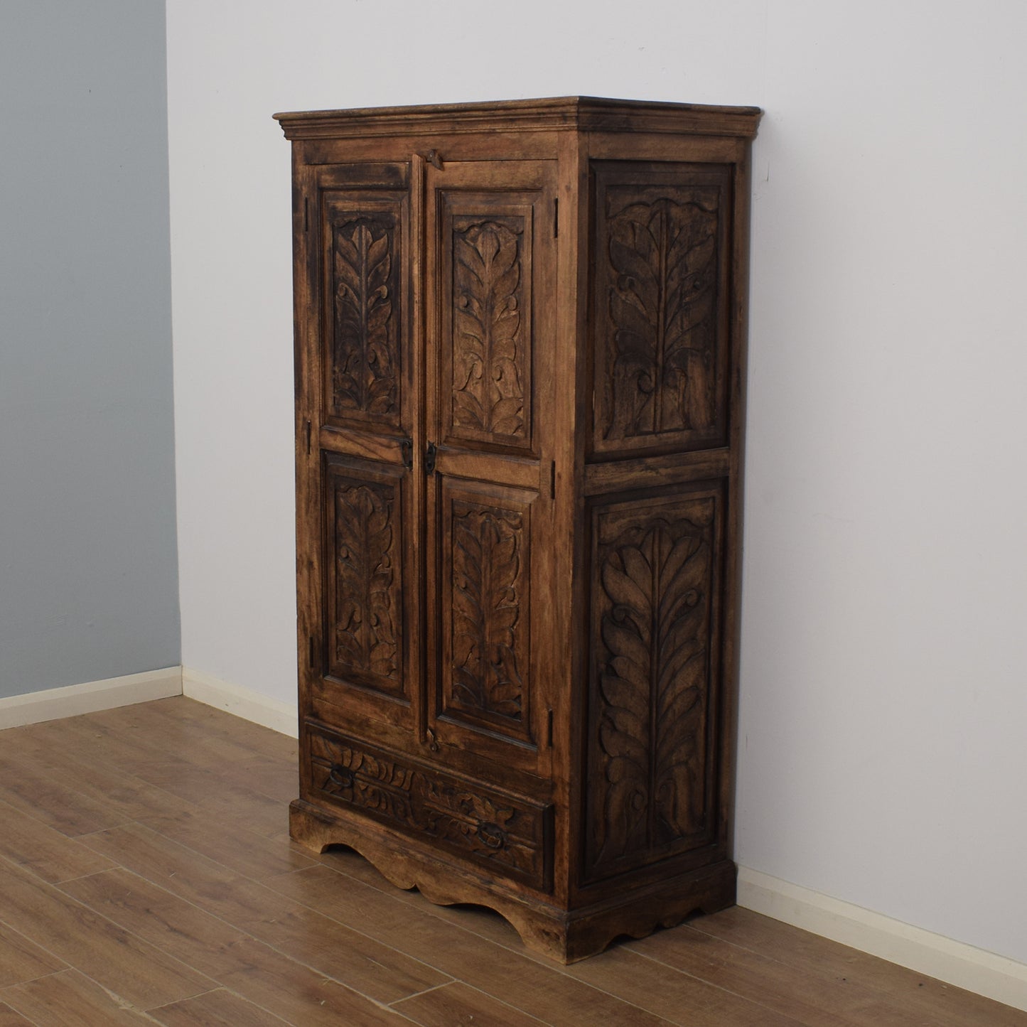 Carved Mango Wardrobe
