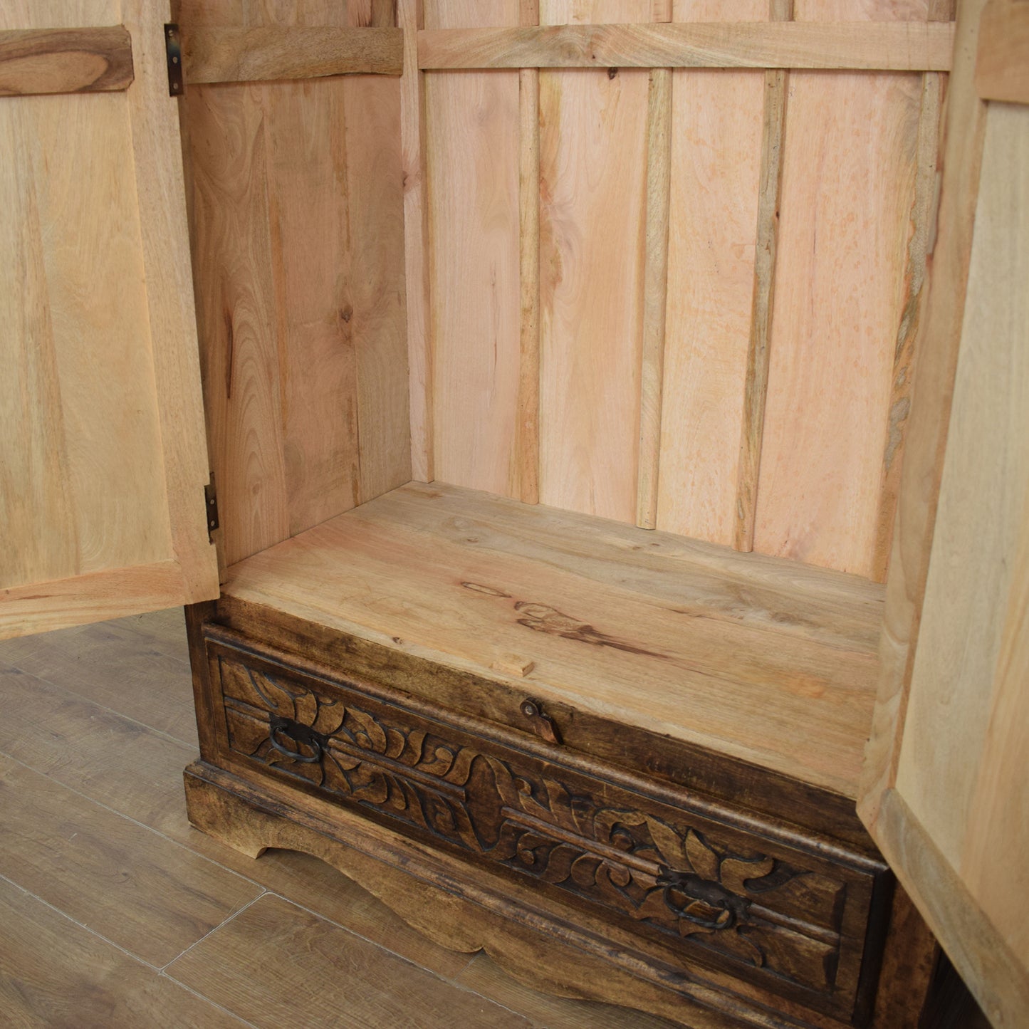 Carved Mango Wardrobe