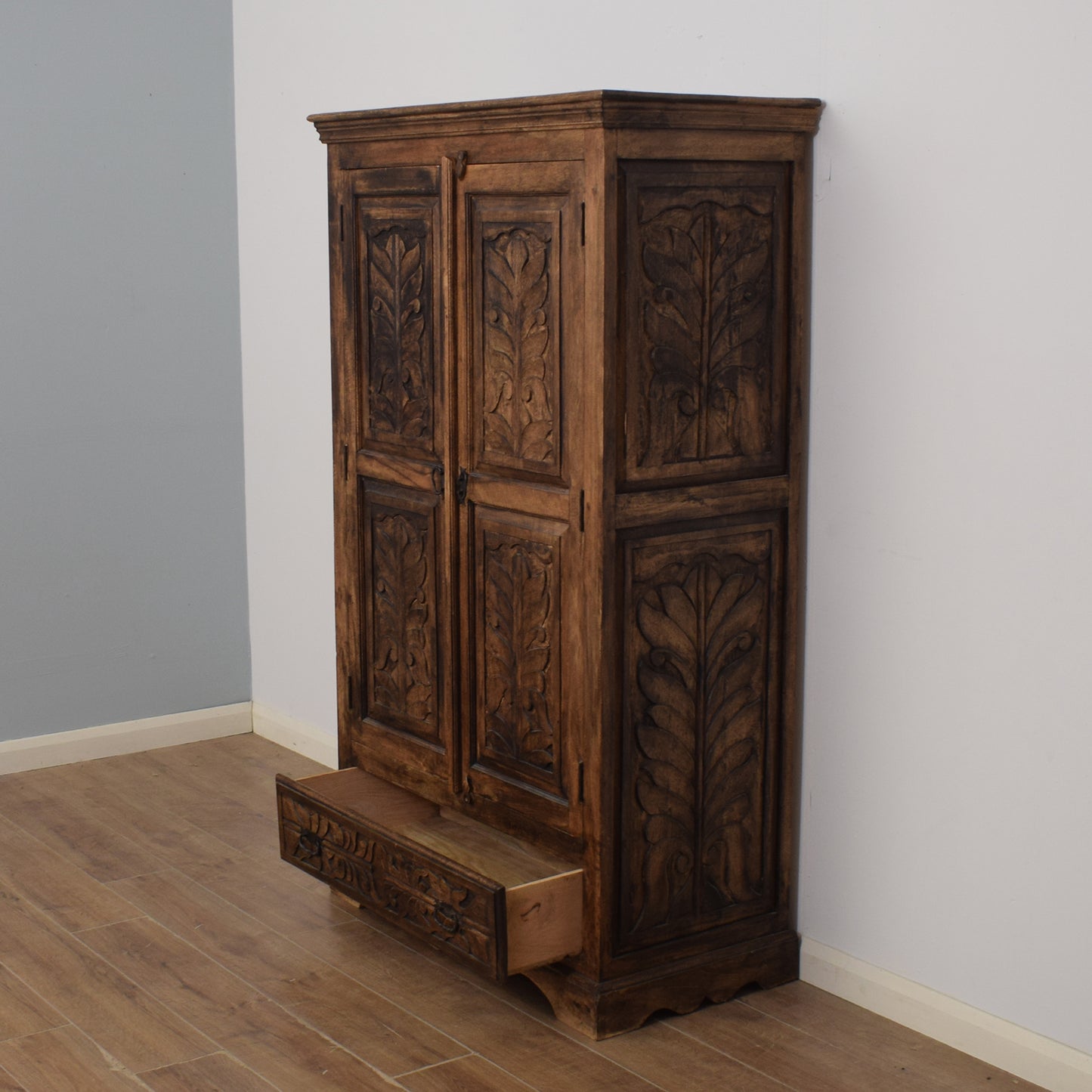 Carved Mango Wardrobe