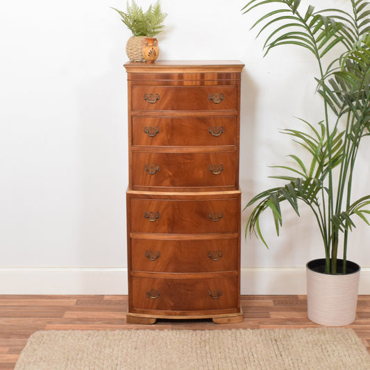 Flamed Mahogany Chest of Drawers