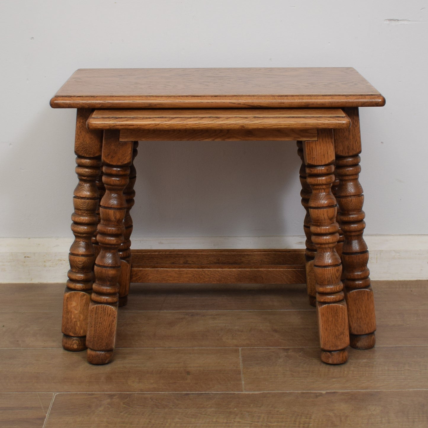 Oak Nest of Two Tables