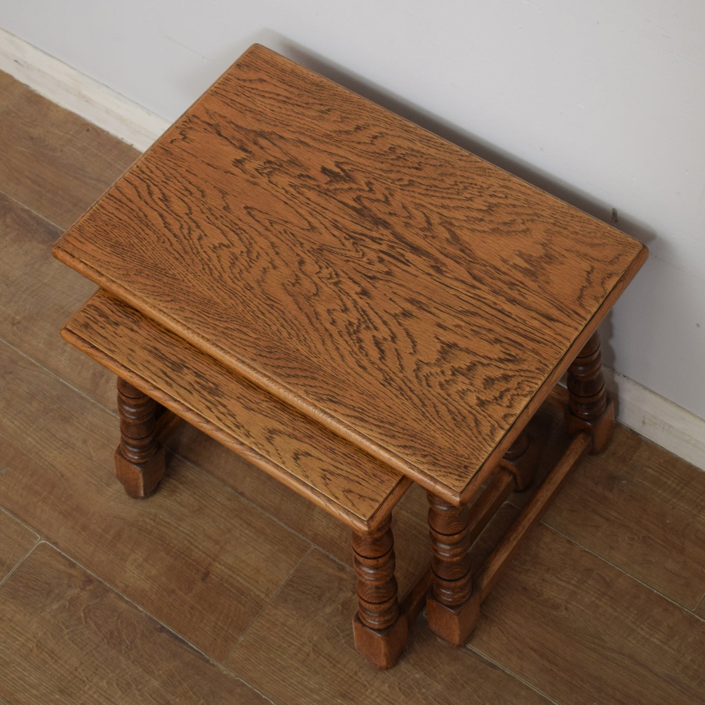Oak Nest of Two Tables