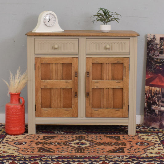 Small Painted Oak Sideboard