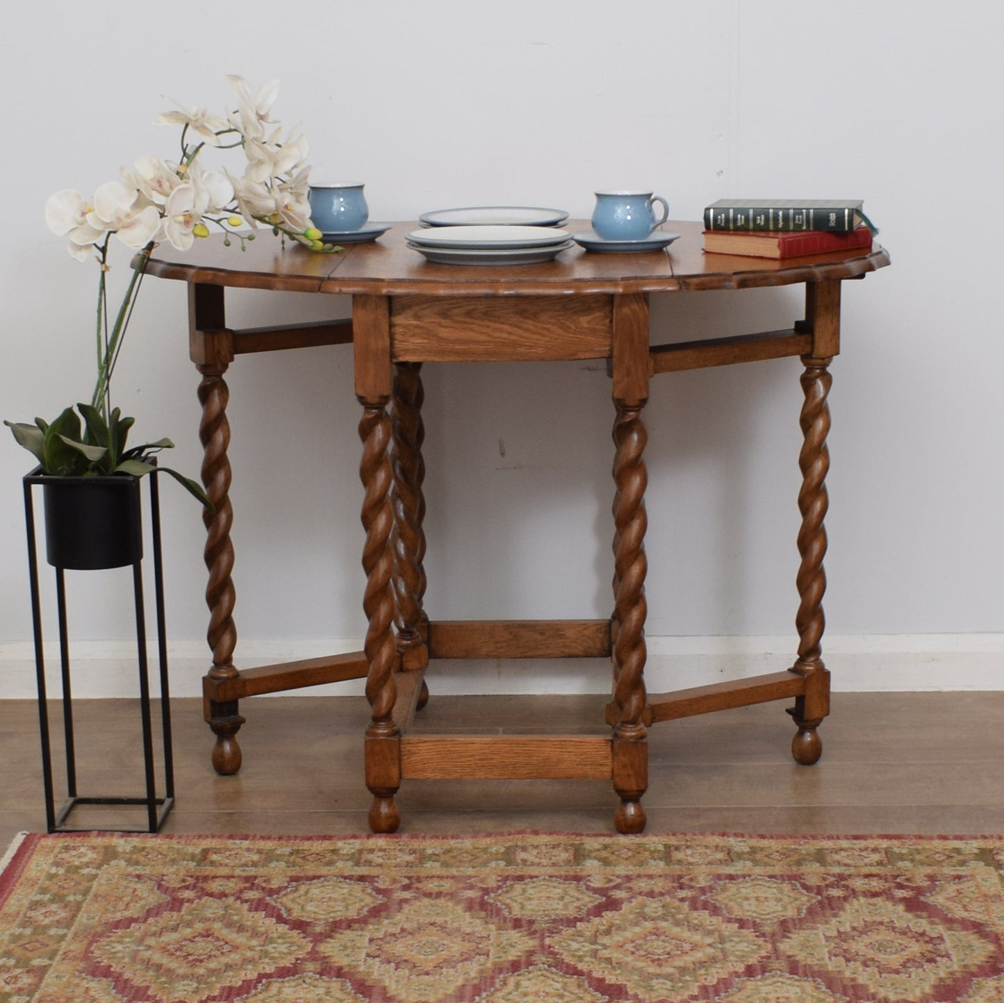 Barley Twist Drop Leaf Table