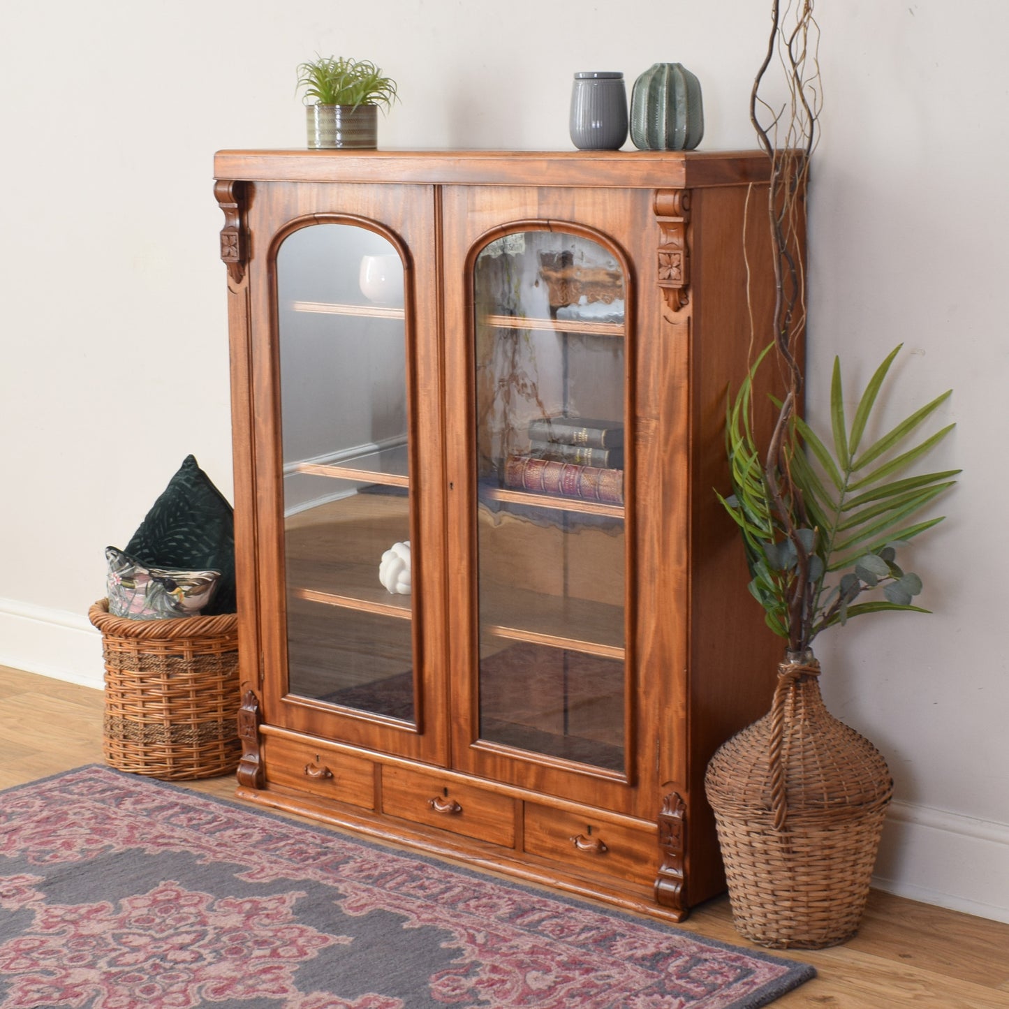 Mahogany Glazed Cabinet