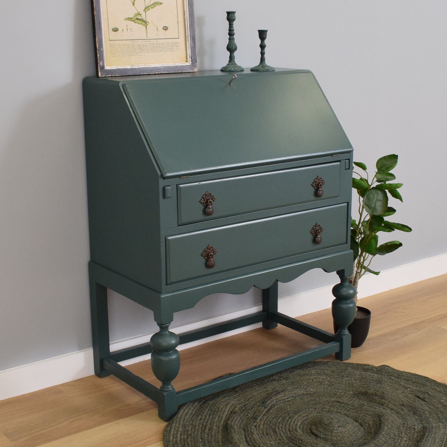 Painted Writing Bureau