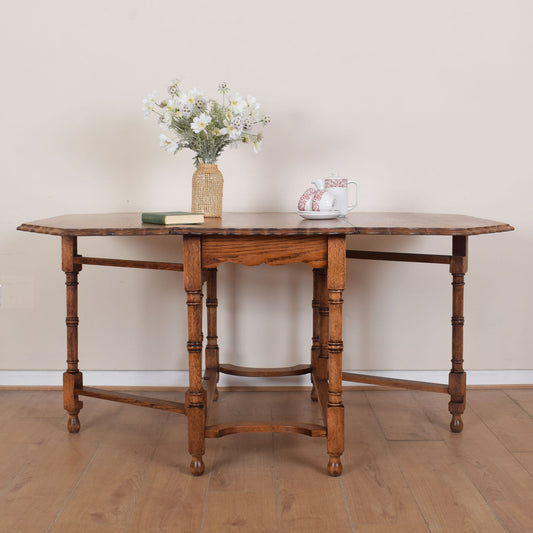 Oak Drop-Leaf Gateleg Dining Table