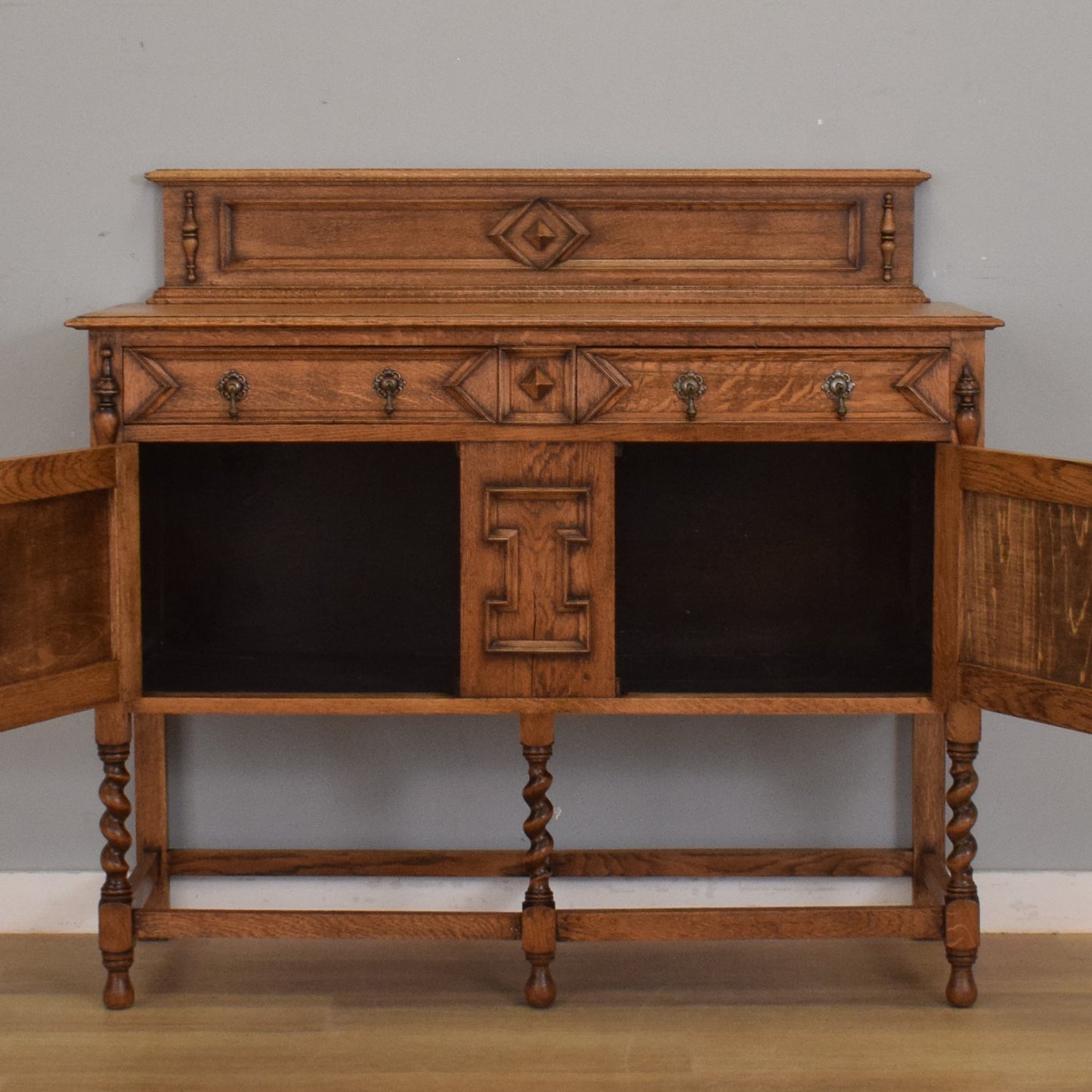 Carved Oak Sideboard