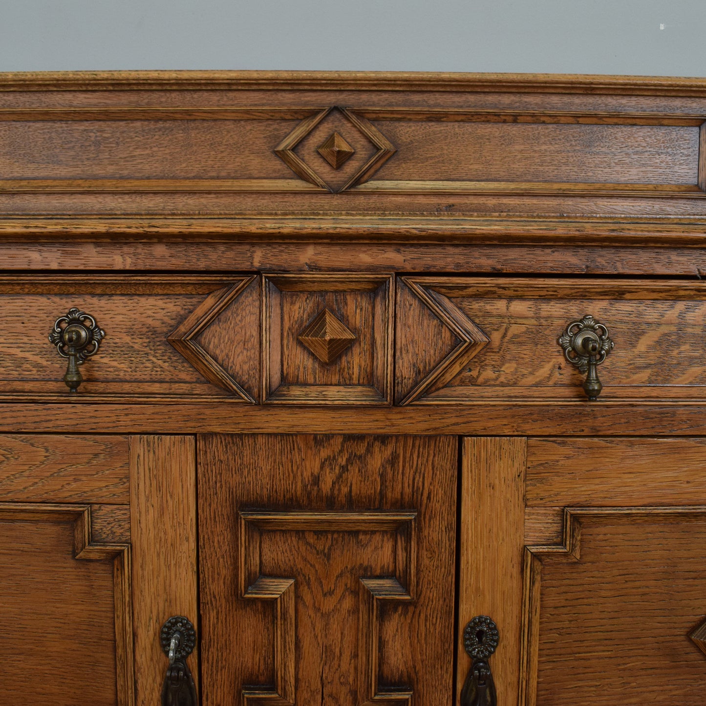 Carved Oak Sideboard