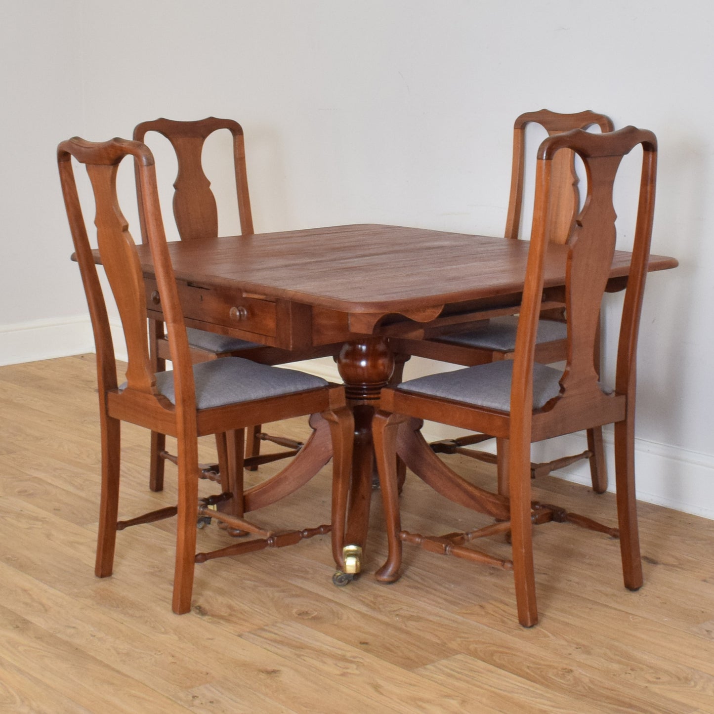 Restored Table and Four Chairs