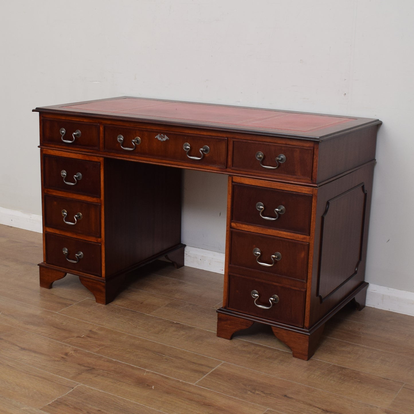 Leather Top Pedestal Desk