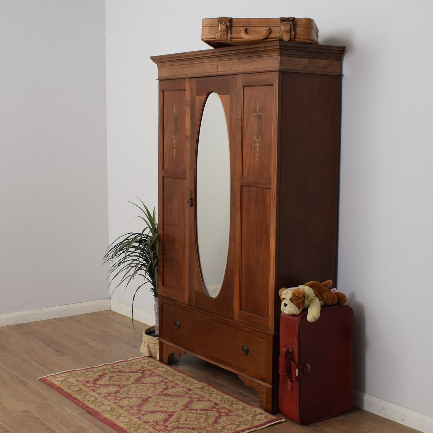 Vintage Mahogany Hallrobe