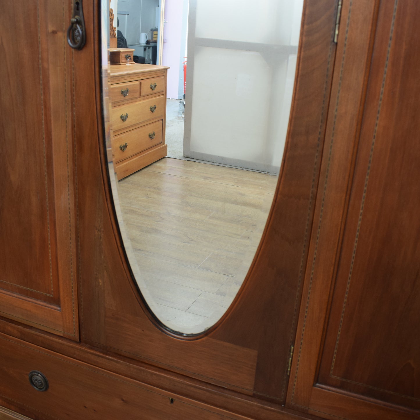 Vintage Mahogany Hallrobe