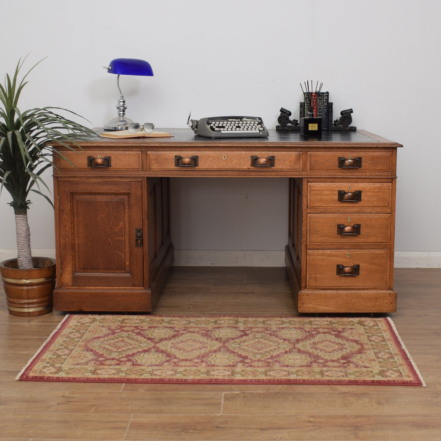 Restored Oak Partners Desk