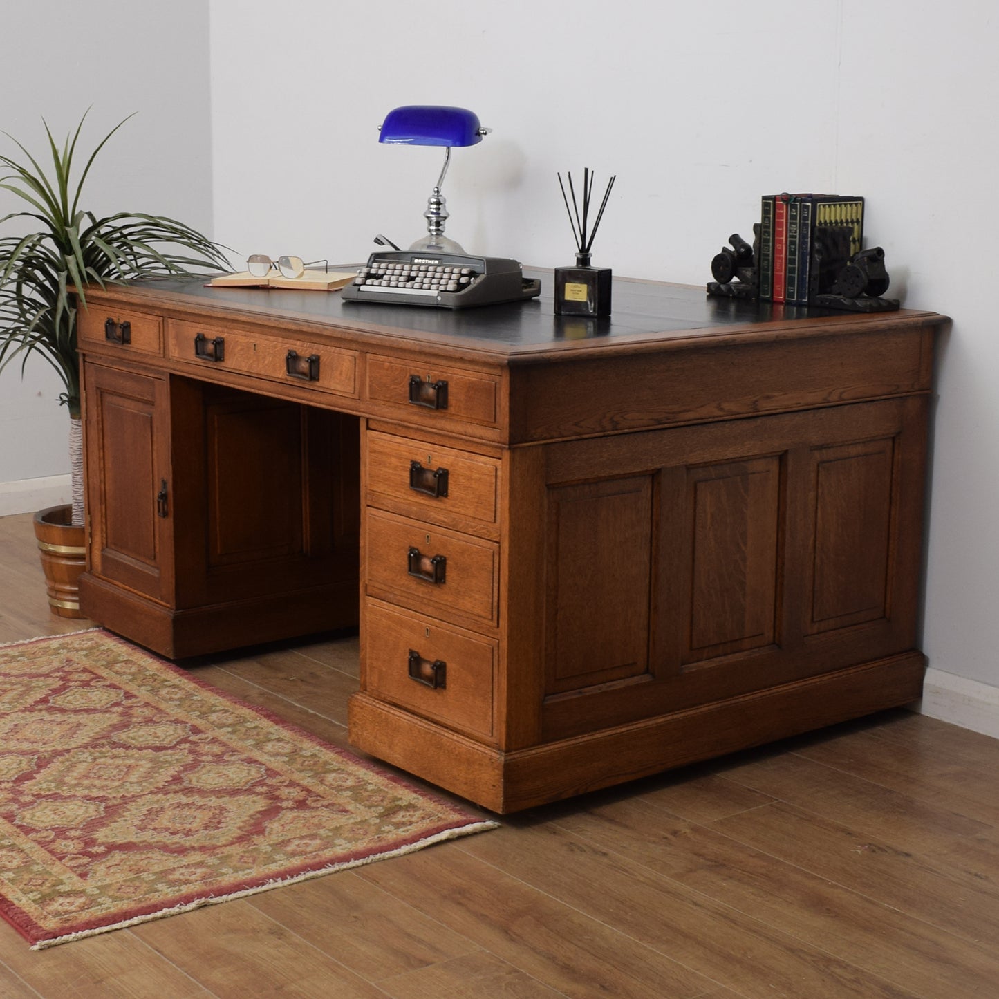 Restored Oak Partners Desk