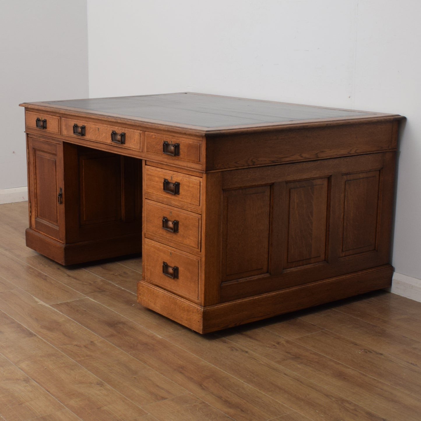 Restored Oak Partners Desk