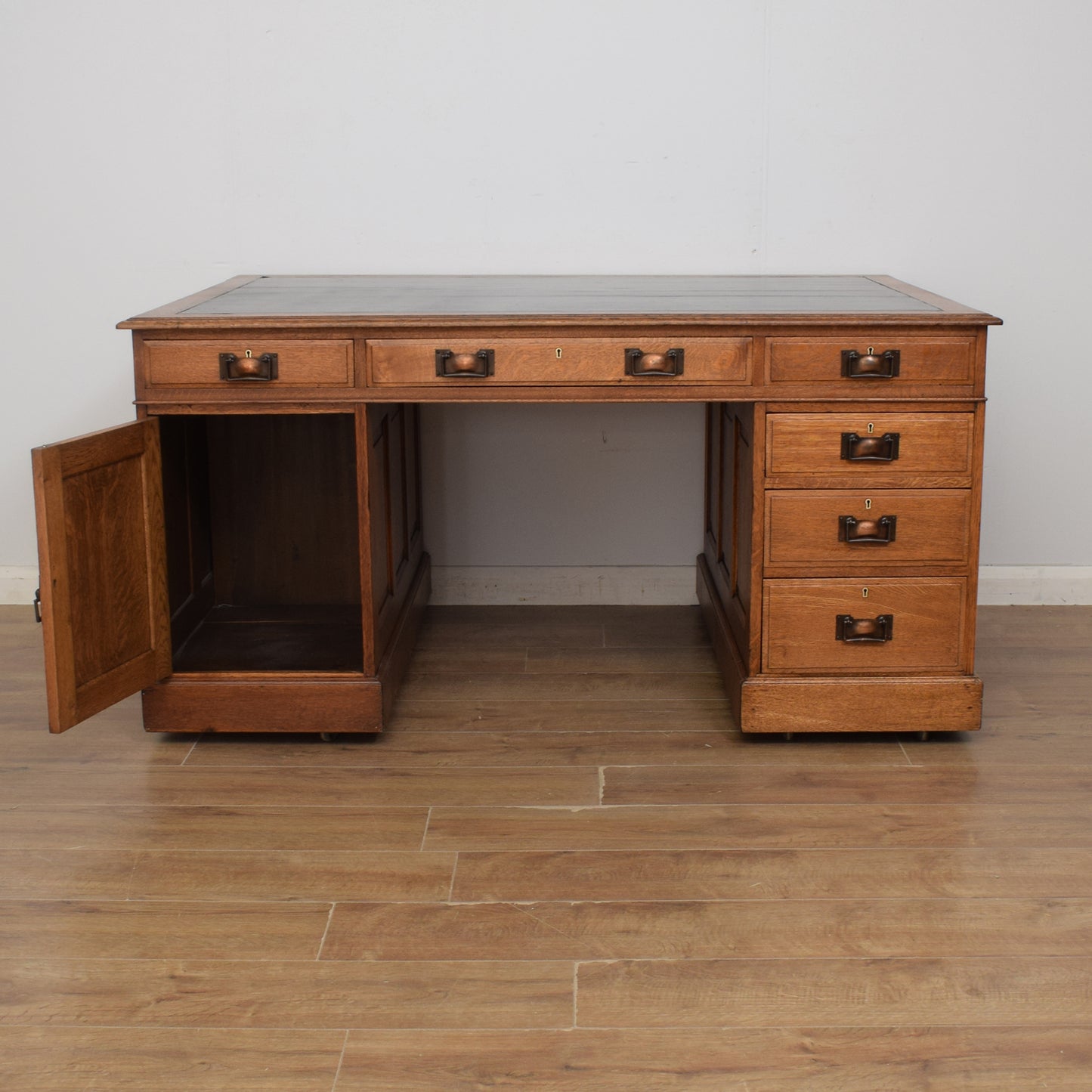 Restored Oak Partners Desk