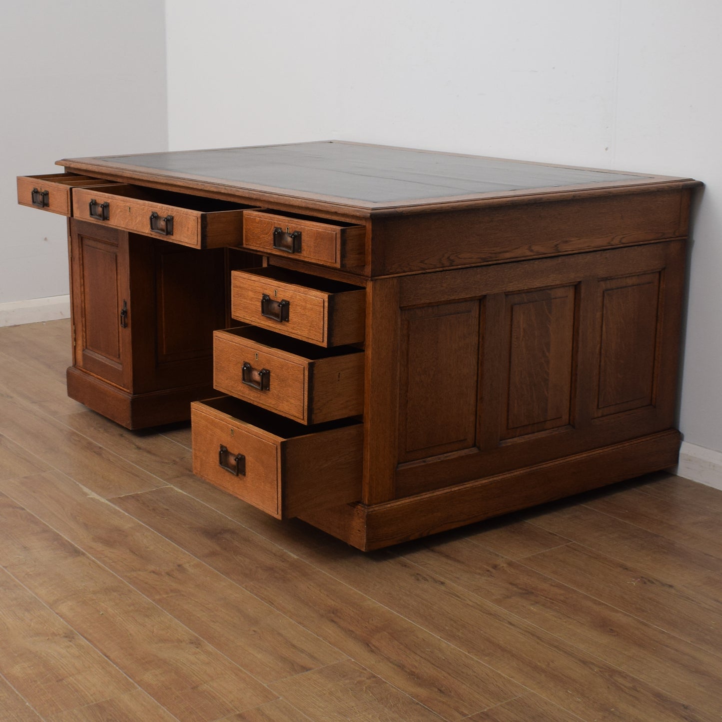 Restored Oak Partners Desk