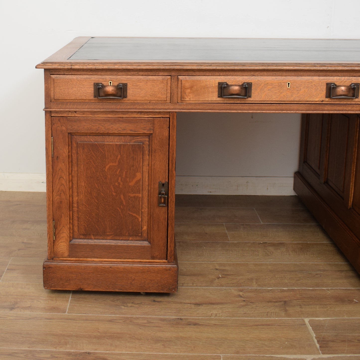 Restored Oak Partners Desk